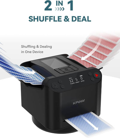 2-in-1 Automatic Card Shuffler & Dealer