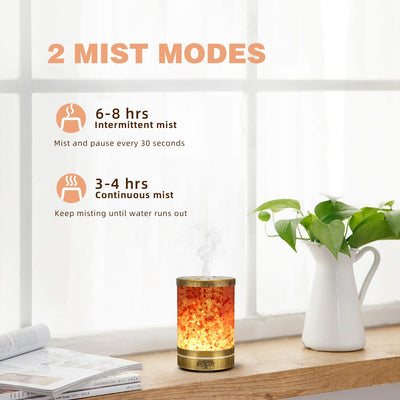 Aromatherapy Diffuser Himalayan Pink Salt Crystal