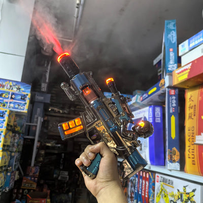 Electric Submachine Gun Toy with Smoke, Sound, and Vibration Effects
