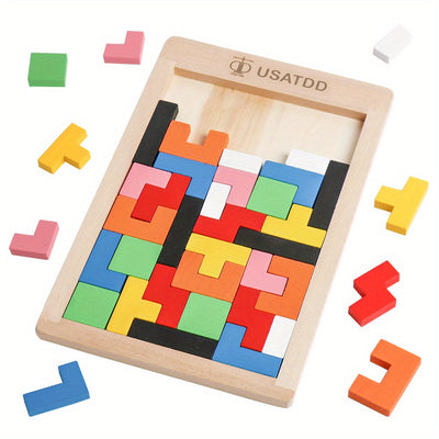Wooden Tangram Puzzle Brain