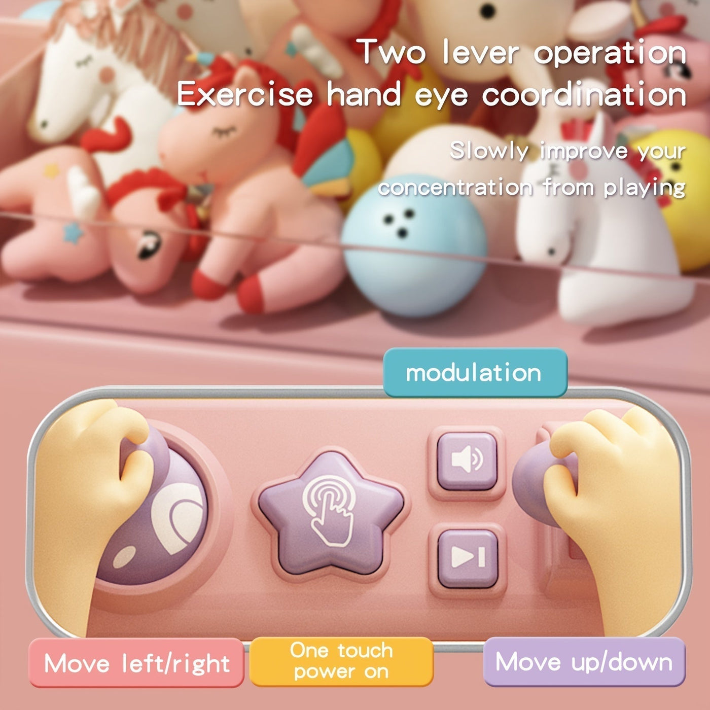 Mini Claw Machine Clip Doll