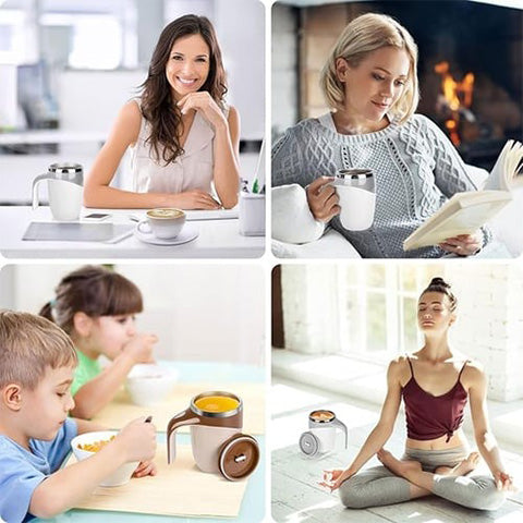 '- Automatic Magnetic Stirring Coffee Mug