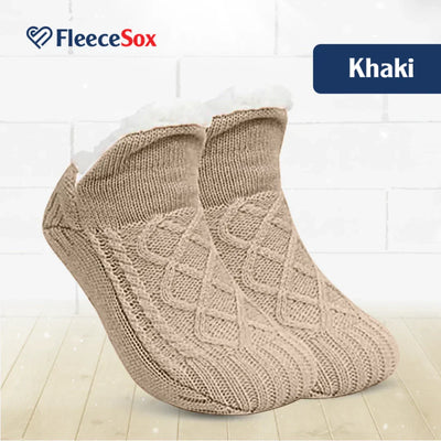 Fleece-Lined Non-Slip Thermal Slippers Socks