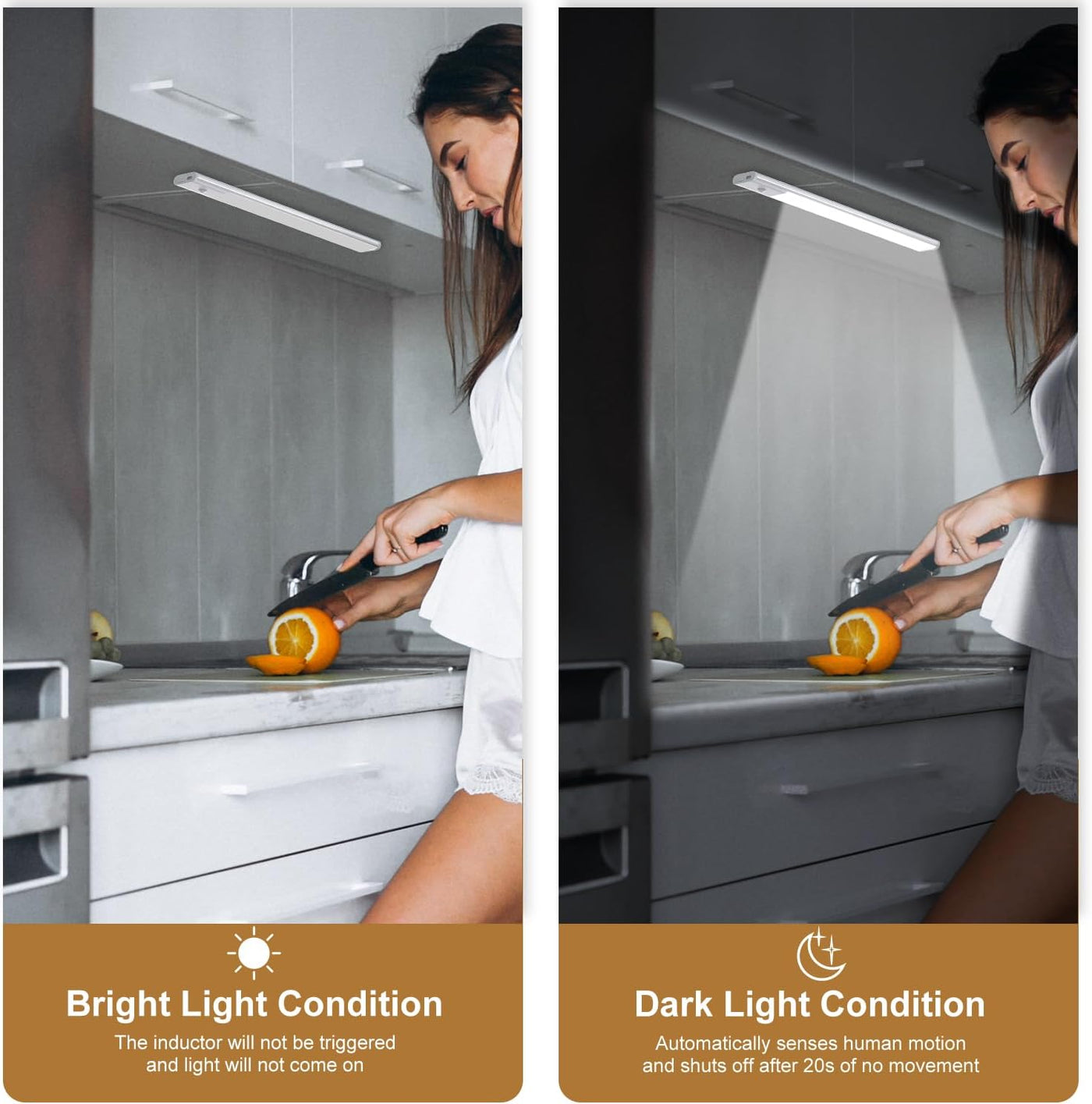 Smart Motion-Sensing LED Under Cabinet Light