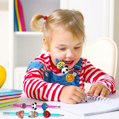 100 Pcs Cute Pencil Topper Decoation