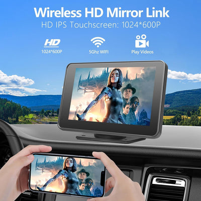 Wireless CarPlay & Android Auto 7" Touch Screen Car Stereo