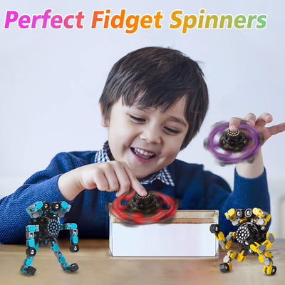 Transformable Fidget Spinners 4 Pcs