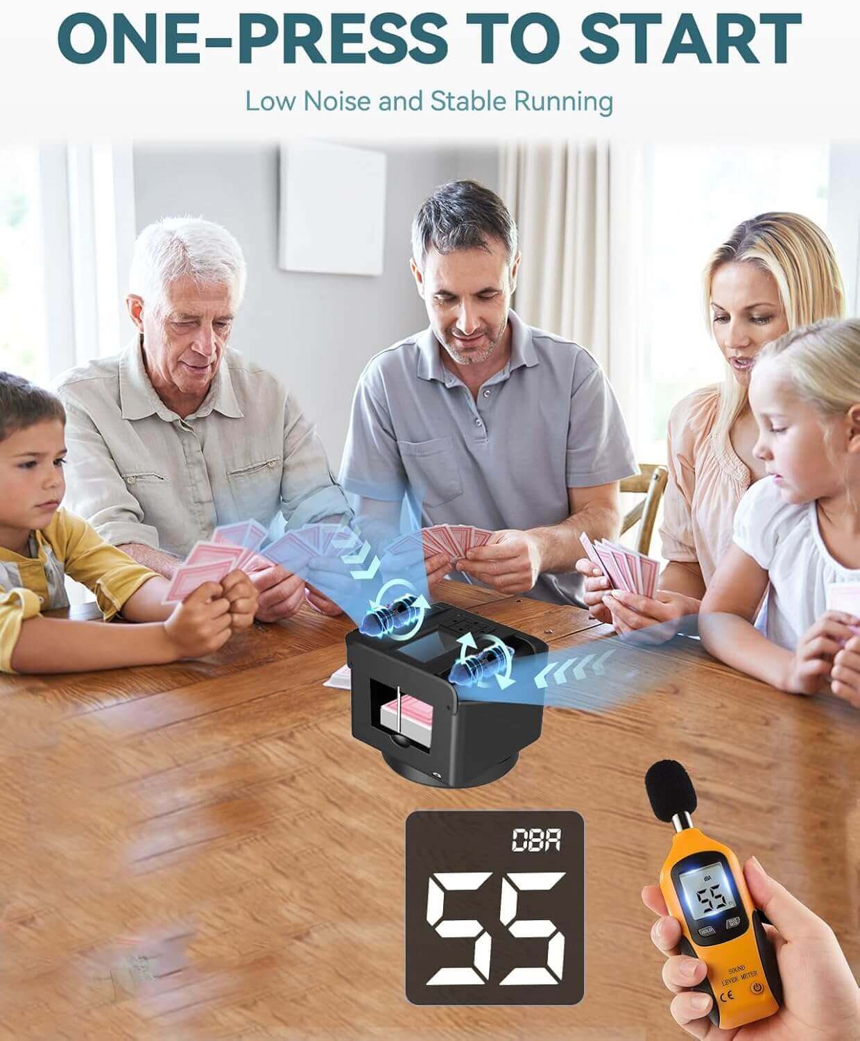 2-in-1 Automatic Card Shuffler & Dealer