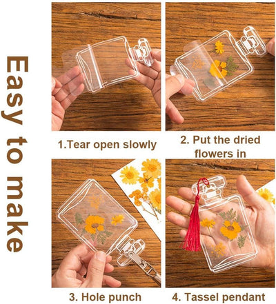 Woyuosn Transparent Dried Flower Bookmarks