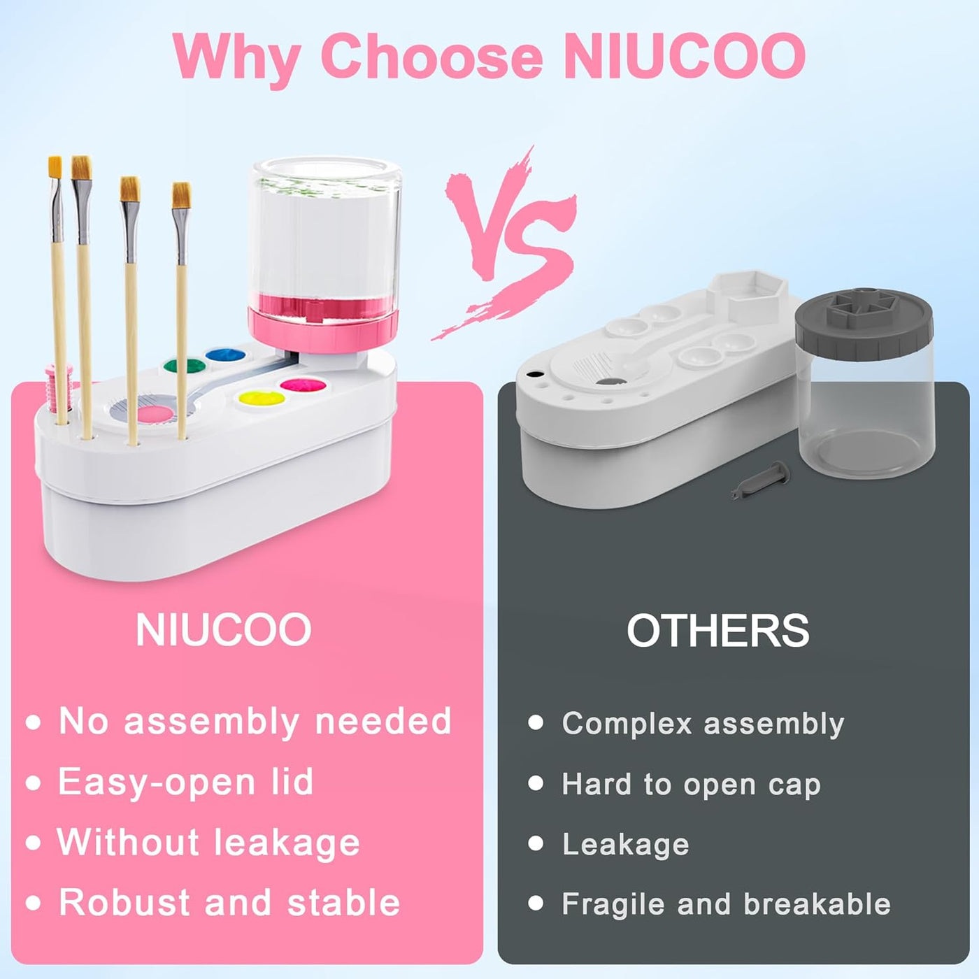 [2025 Newest] Paint Brush Cleaner Brush Rinser