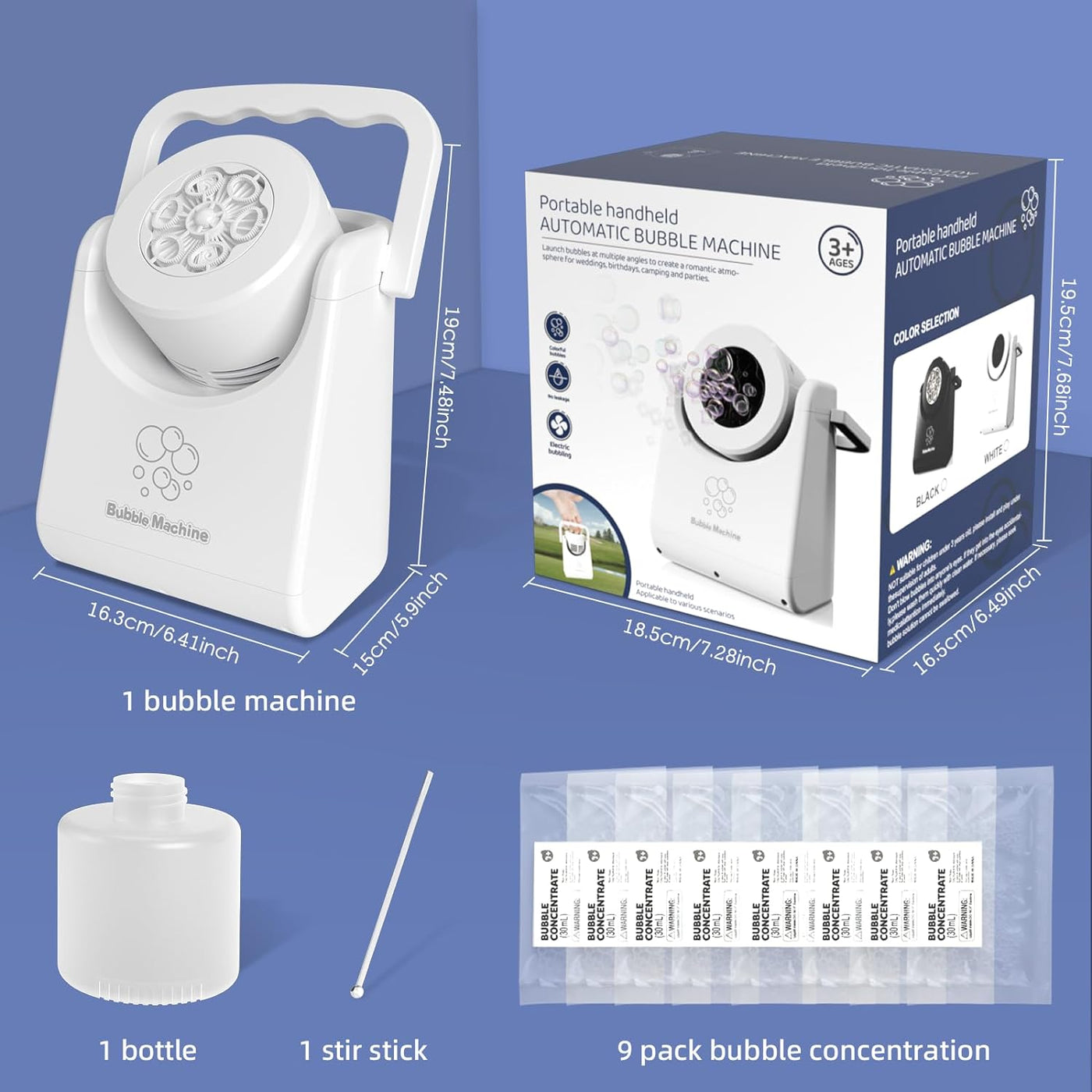 Bubble Machine Automatic Bubble Blower for Kids