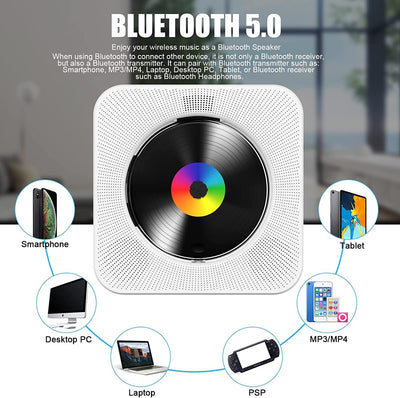 Portable Bluetooth Desktop CD Player