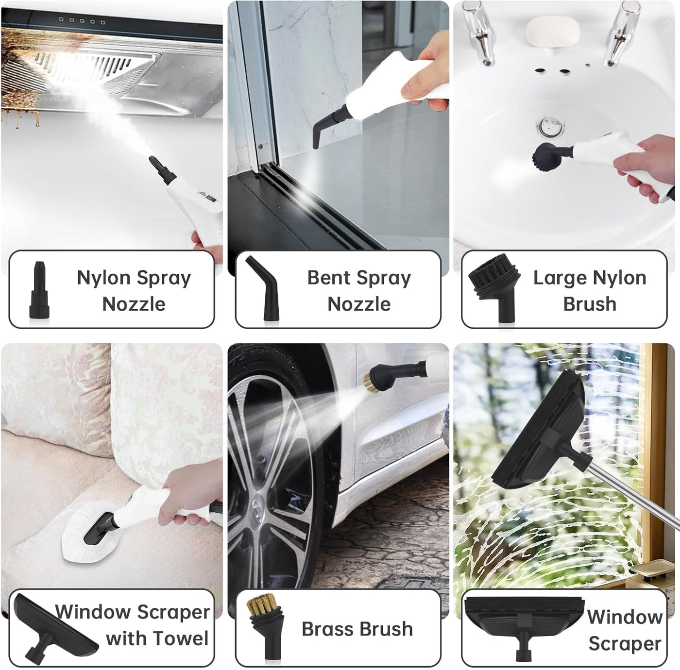 High-Efficiency Handheld Steam Cleaner