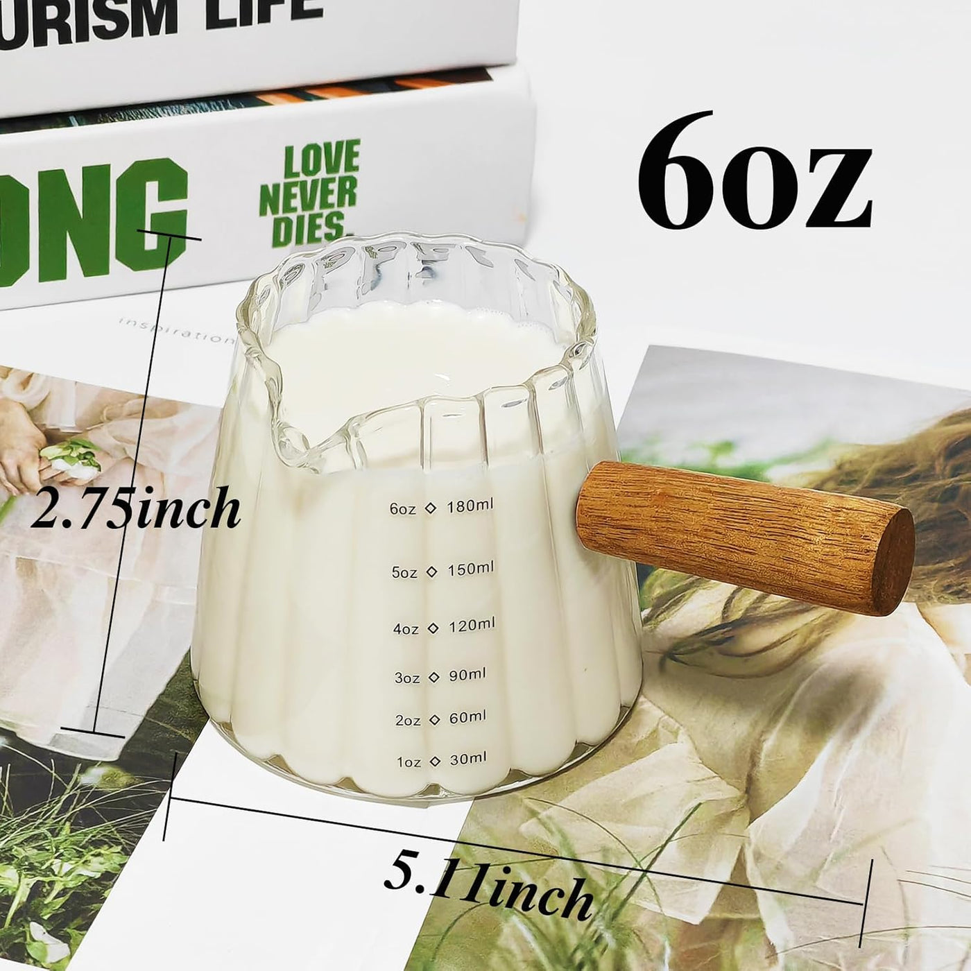 Espresso Cups With Wood Handle 6oz