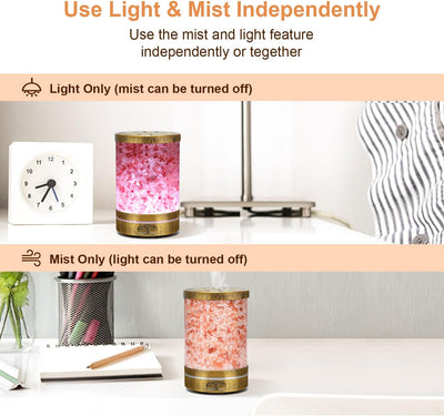 Aromatherapy Diffuser Himalayan Pink Salt Crystal