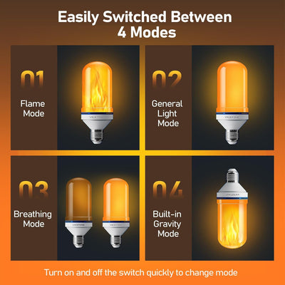 Halloween LED Flame Light Bulbs