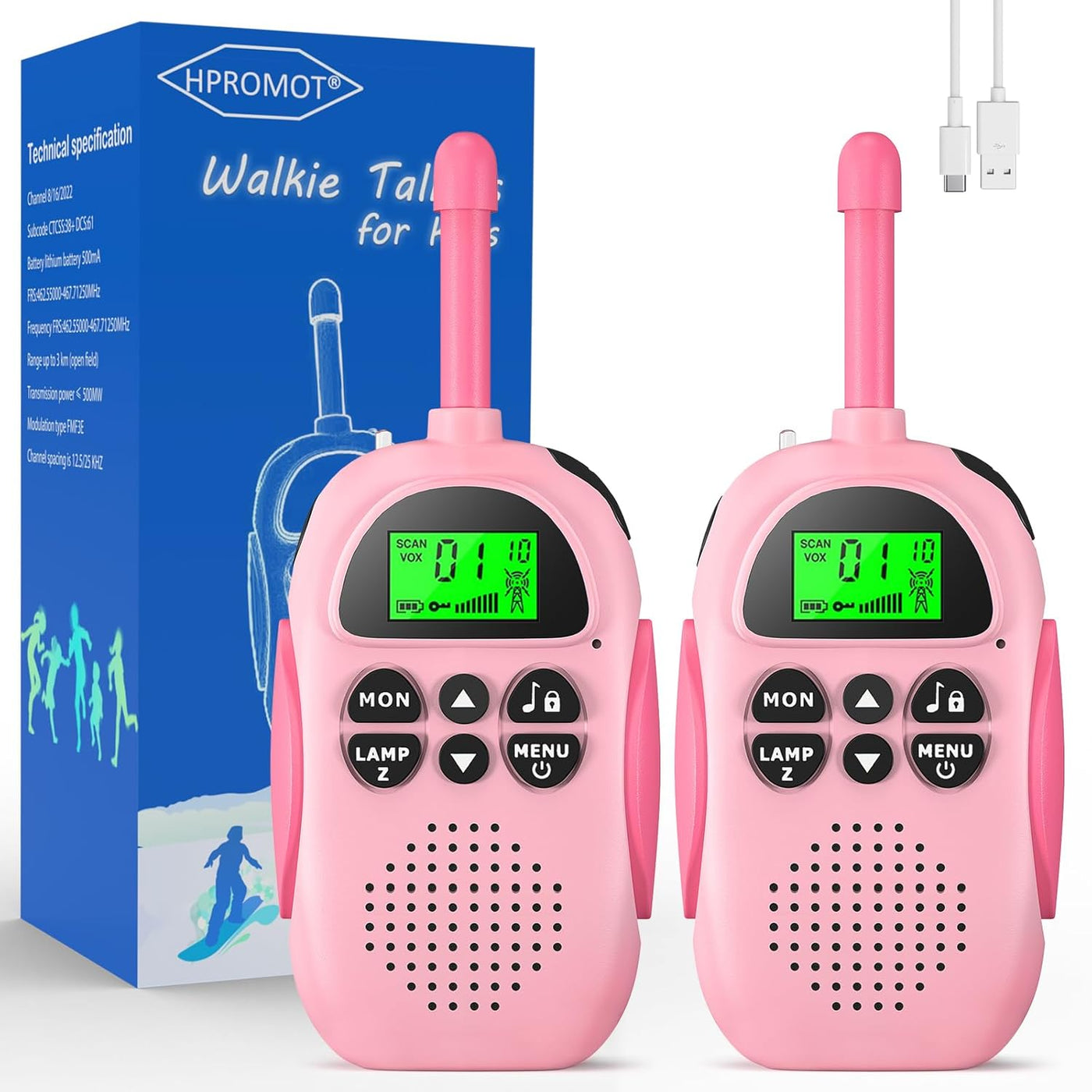 Rechargeable Walkie Talkies for Kids