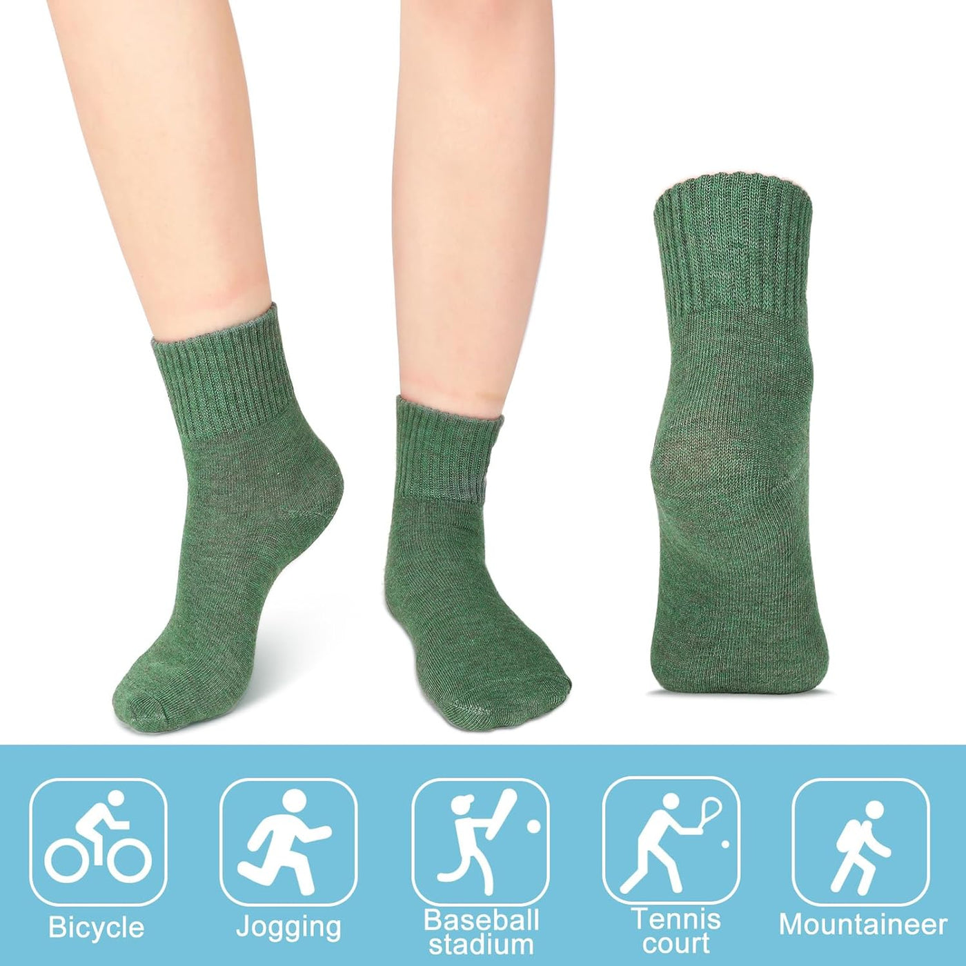 10-Pair Colorful Smiley Face Ankle Socks