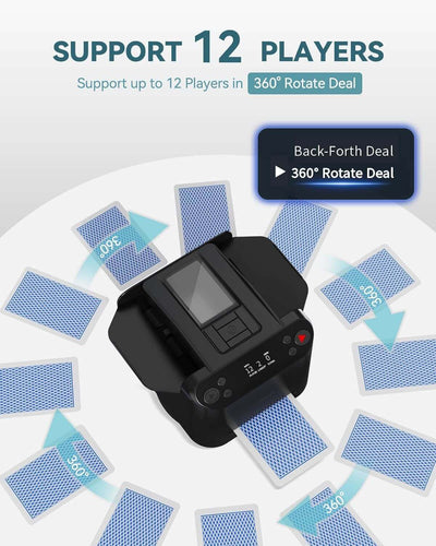 2-in-1 Automatic Card Shuffler & Dealer