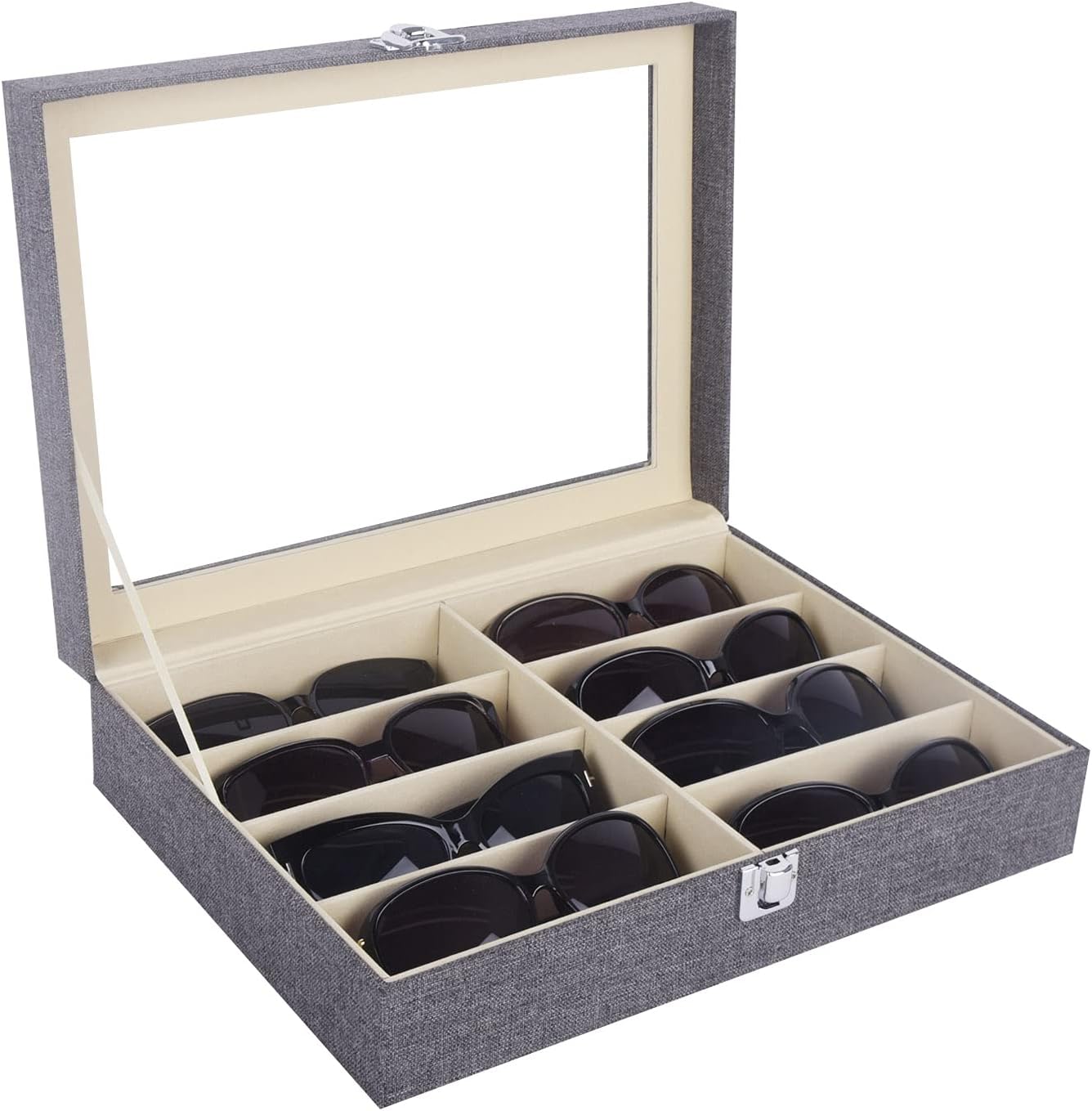 Leather 8 Piece Eyeglasses Storage