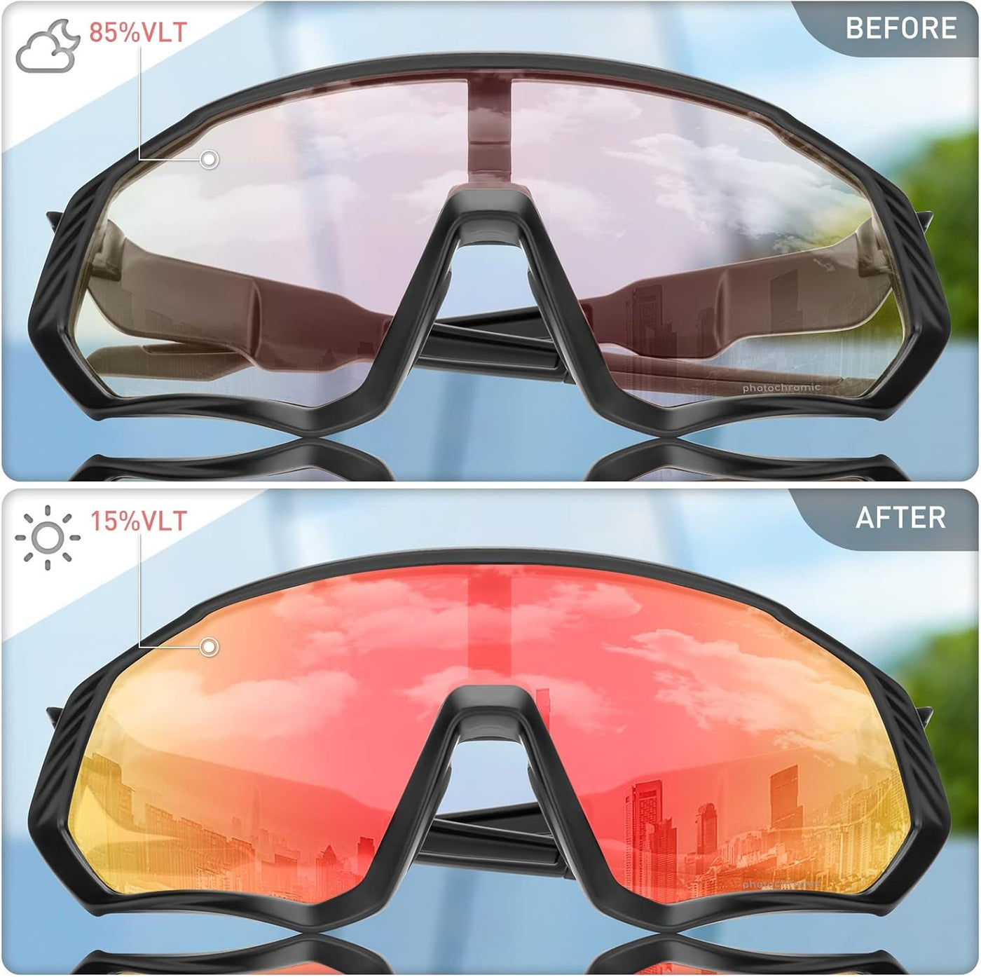 Photochromic Cycling Glasses