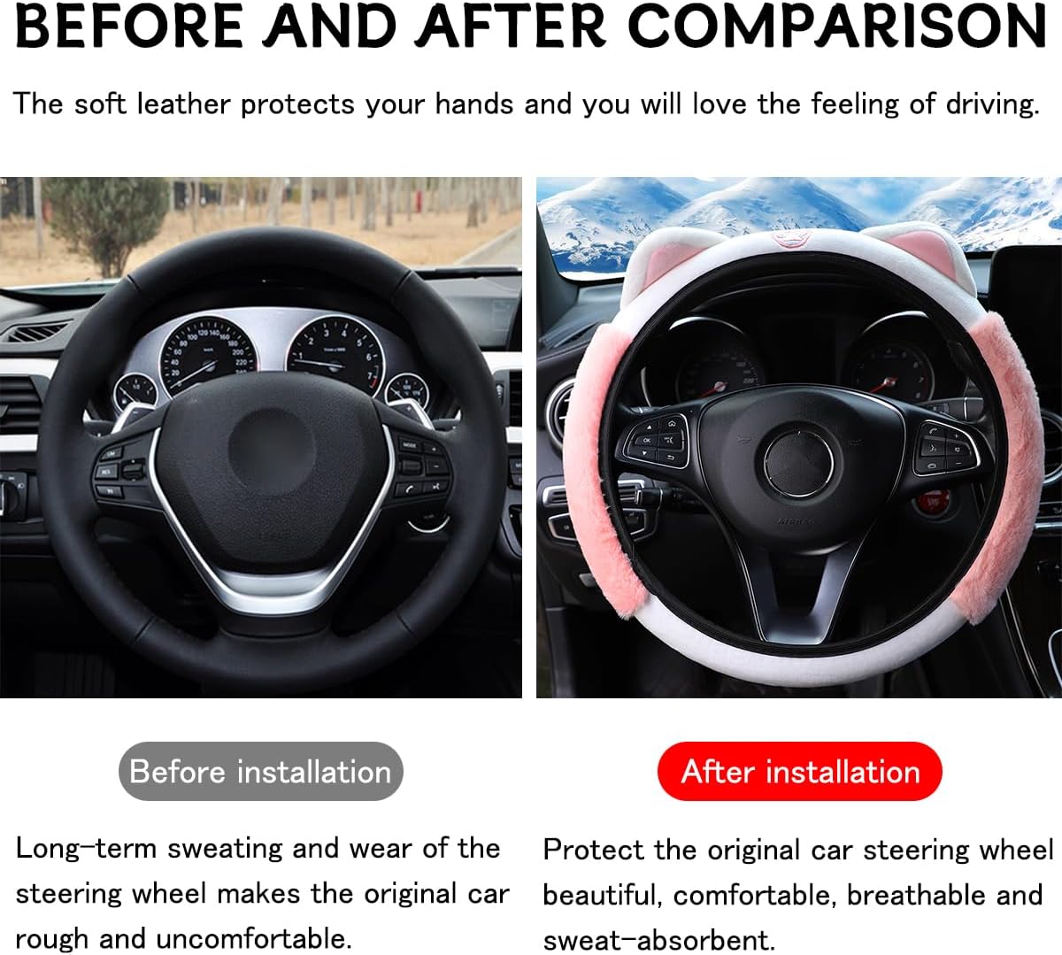 Car Steering Wheel Cover