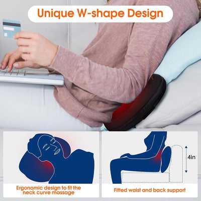 Neck Back Massager Pillow with Heat