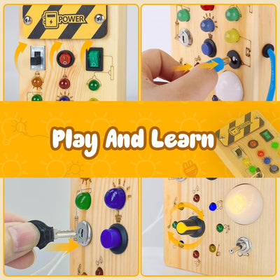 Montessori Wooden Busy Board
