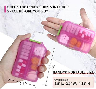 Portable Multi-Compartment Sealed Pill Case