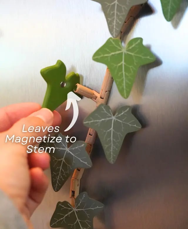 Ivy Fridge Magnet with Articulating Stems