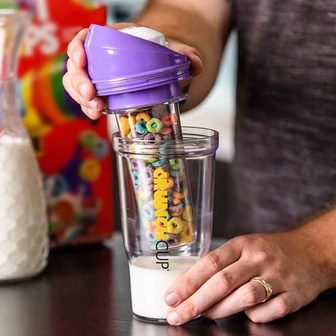 Portable Cereal Container with Leak-Proof Design