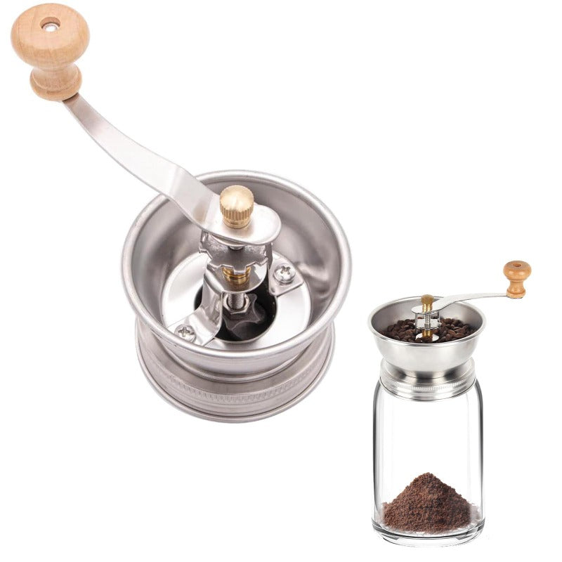 Manual Coffee Grinder Lid for Mason Jars – Adjustable & Portable