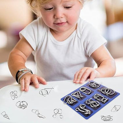 '- Metal Puzzle Ring, Educational intellectual Toys IQ Toys, Metal Brain teaser Puzzles