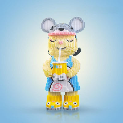 DIY Pixel Art Block Bear Figures – Creative Building & Collectible Display