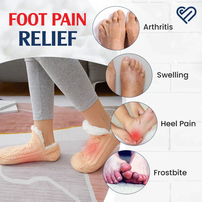 Fleece-Lined Non-Slip Thermal Slippers Socks