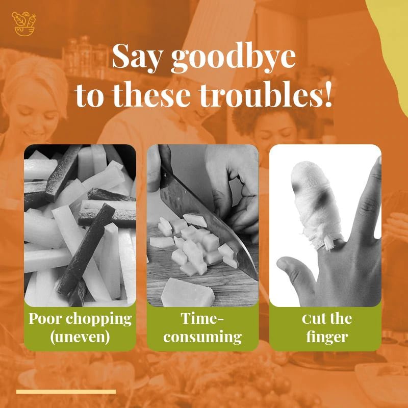 🔥2-in-1 Vegetable Chopper Dicing & Slitting( free shipping)