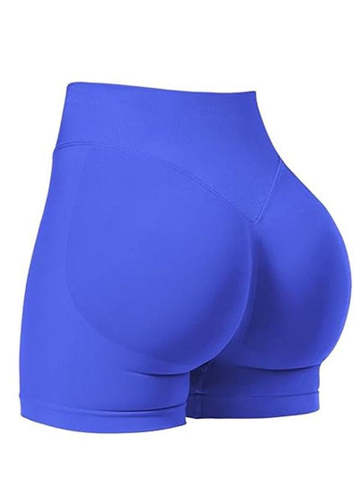 Women's Solid High Waist Sports Spandex Short