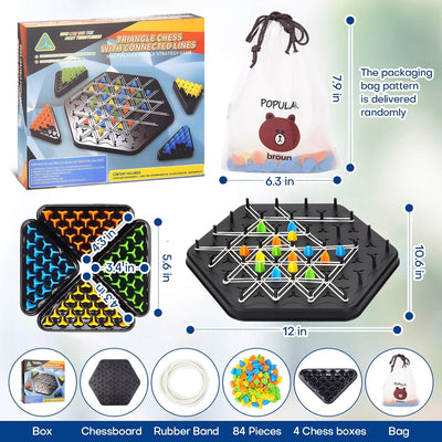 Chain Triangle Chess Game Triggle Board Game