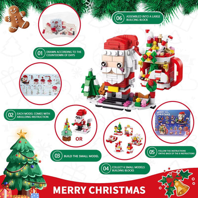Christmas Advent Calendar Building Blocks Set