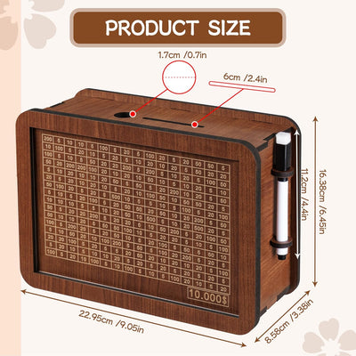 Cash Vault Wooden Savings Box