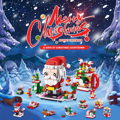 Christmas Advent Calendar Building Blocks Set