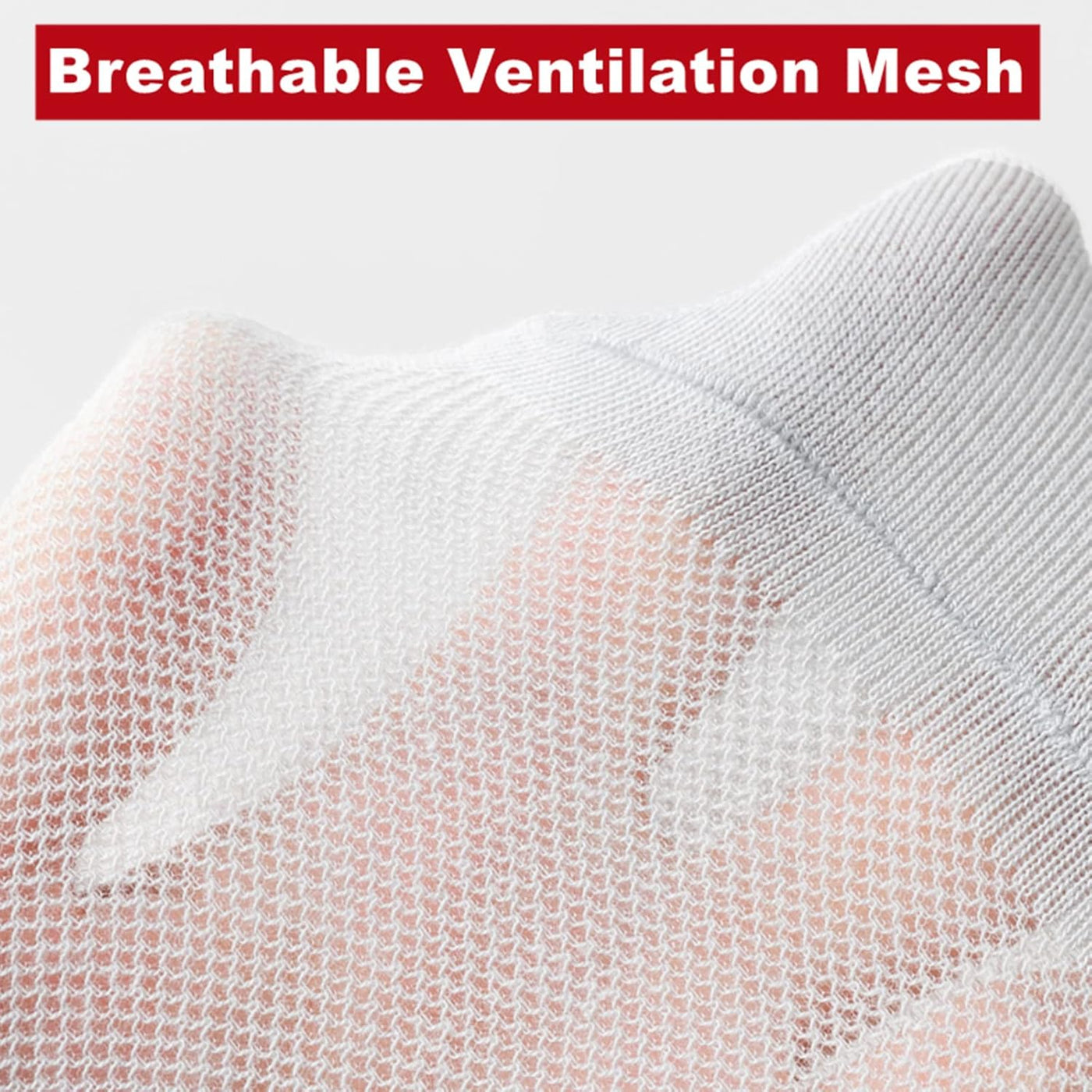 Ultra-Thin Breathable Cotton Mesh Ankle Socks