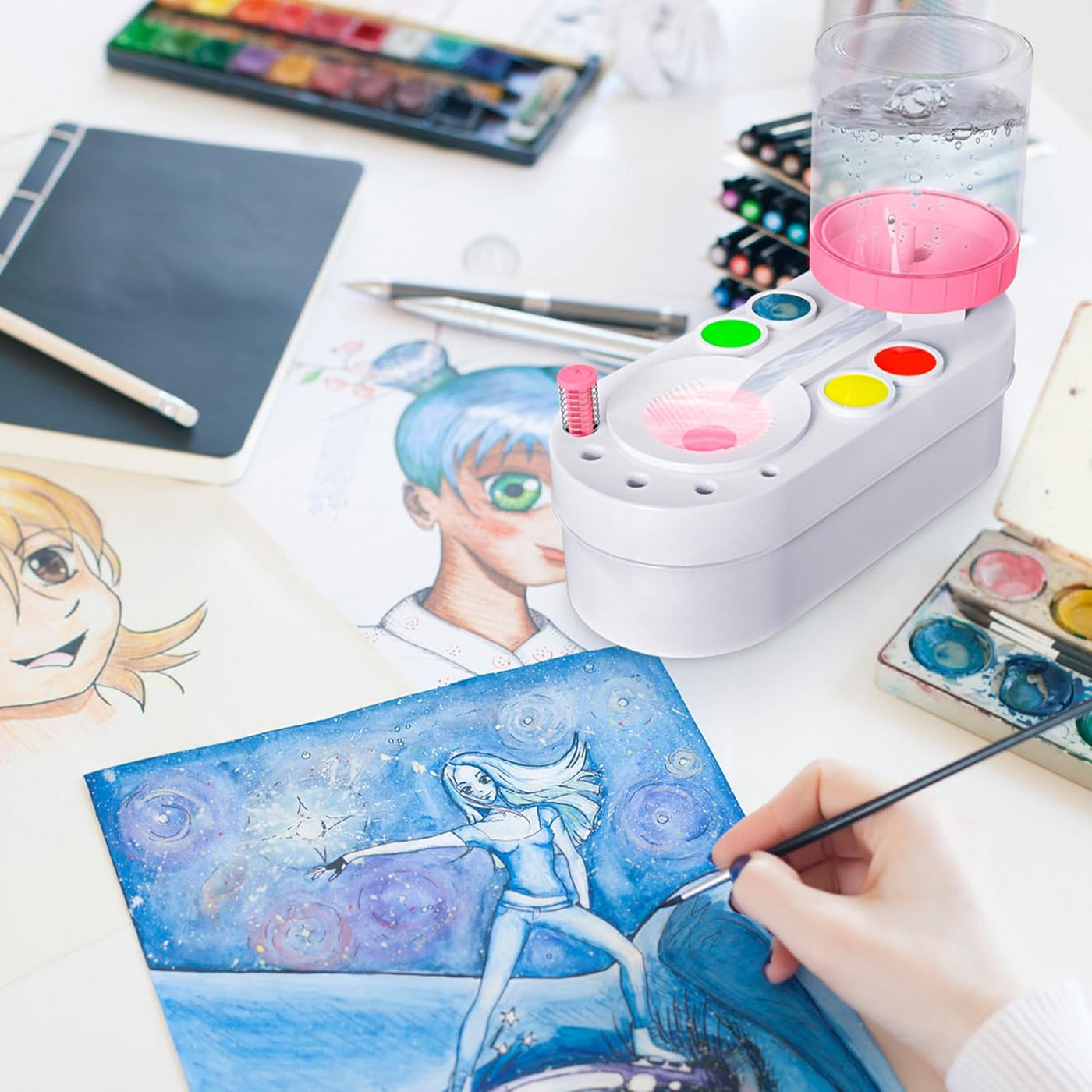 [2025 Newest] Paint Brush Cleaner Brush Rinser