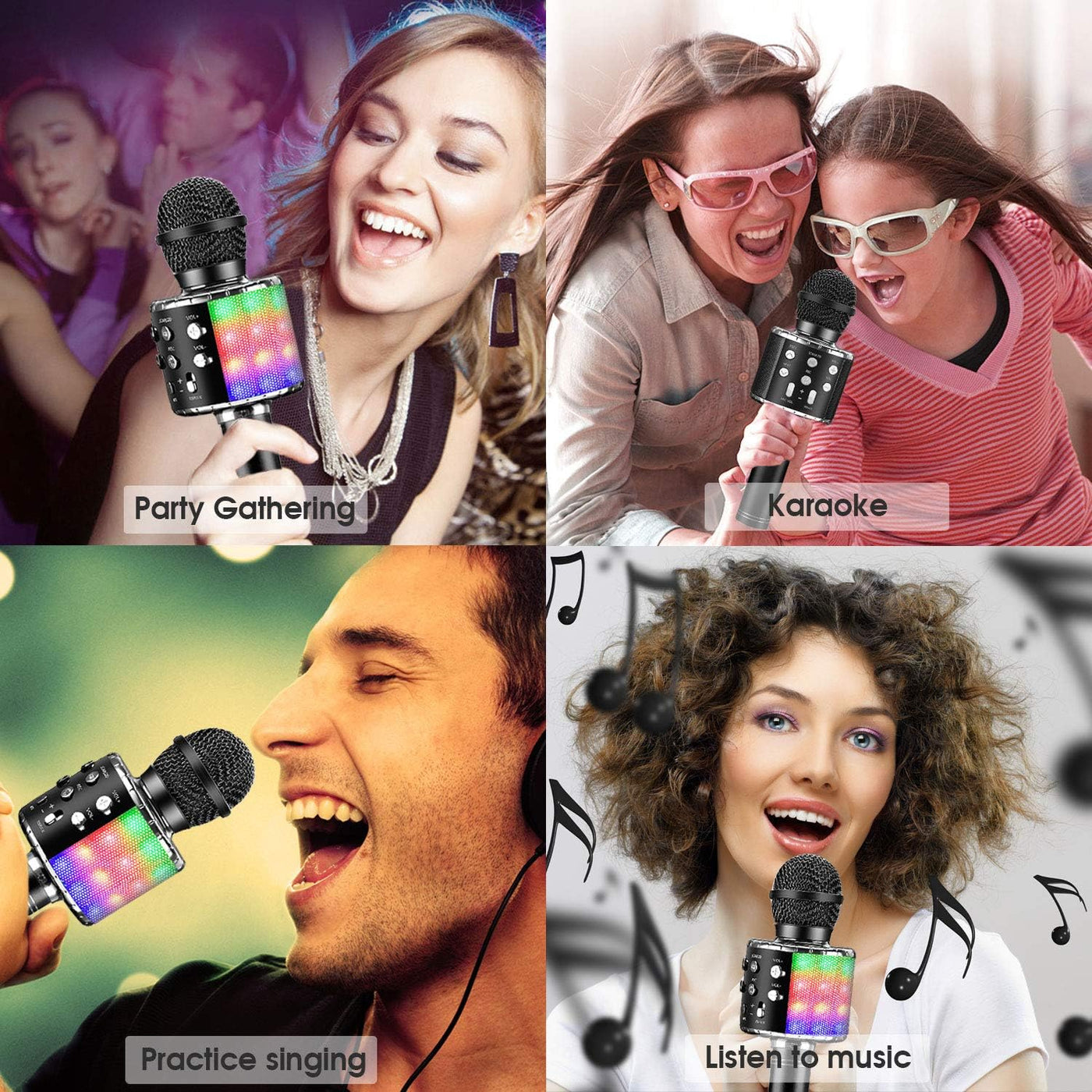 4 in 1 Karaoke Wireless Microphone