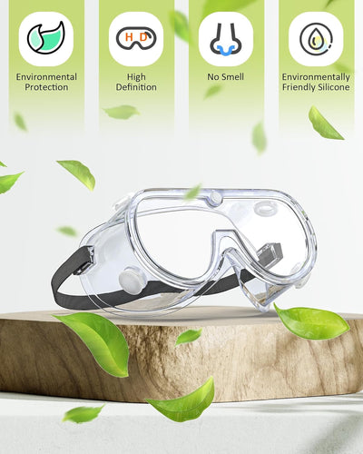 Anti-Fog Safety Goggles Over Glasses