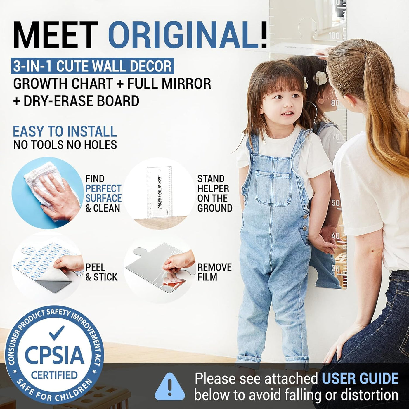 Montessori-Inspired Growth Chart Mirror