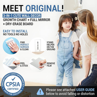 Montessori-Inspired Growth Chart Mirror