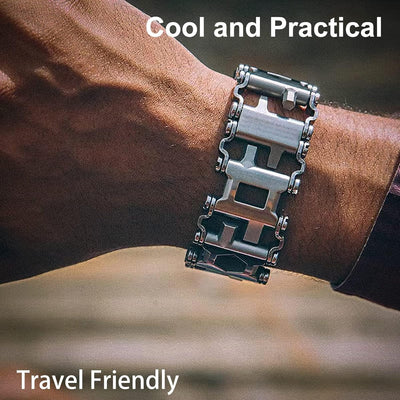 29-in-1 Stainless Steel Multitool Bracelet