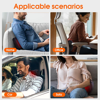 Neck Back Massager Pillow with Heat