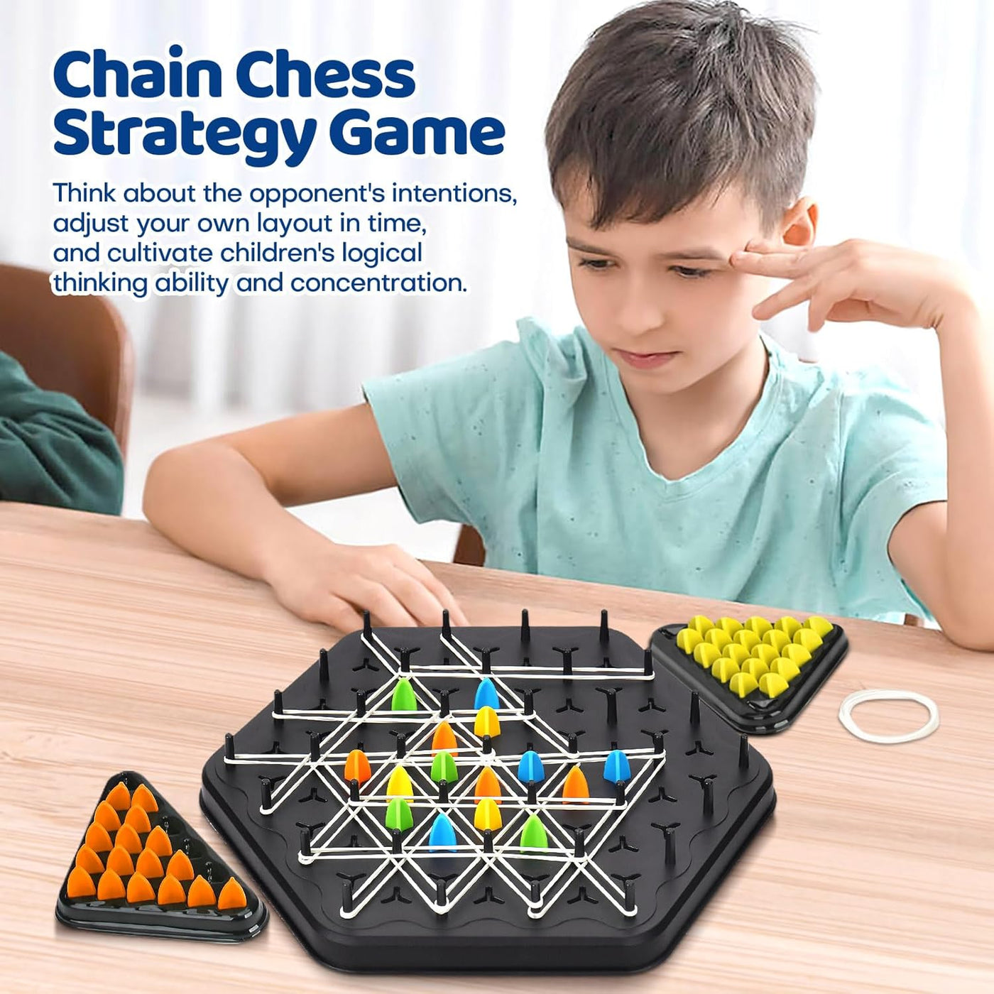 Chain Triangle Chess Game Triggle Board Game
